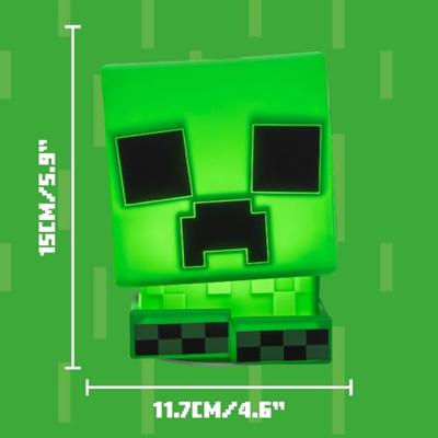Minecraft Squishy Glo Silicon Light Creeper 15 cm - thumbnail