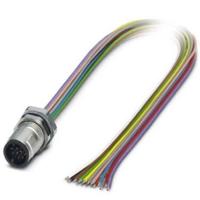 Phoenix Contact 1437122 Sensor/actuator inbouwconnector M12 Aantal polen (sensoren): 12 Stekker, inbouw 0.50 m 1 stuk(s) - thumbnail