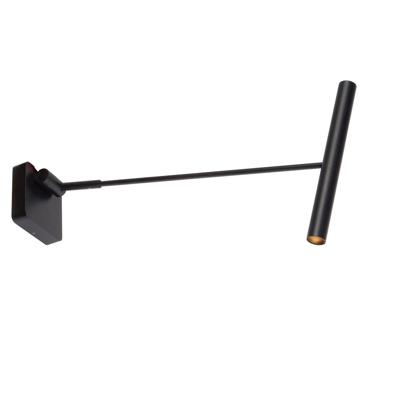 Lucide WYGO - Wandlamp - LED Dimb. - 1x5W 2700K - Zwart