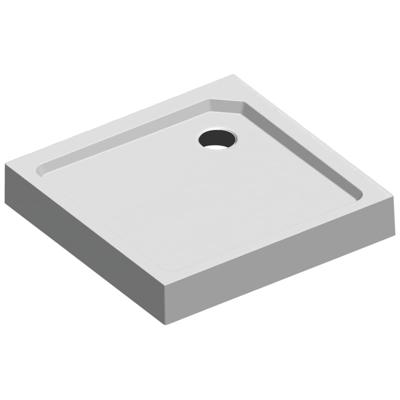 Douchebak Sealskin Fusion Vierkant 90x90 cm Met voorpaneel Wit