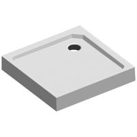 Douchebak Sealskin Fusion Vierkant 90x90 cm Met voorpaneel Wit - thumbnail