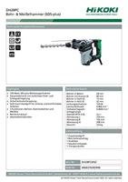 Hikoki DH28PC WSZ SDS-PLUS BOOR-HAKHAMER - DH28PCWSZ - thumbnail