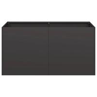 Plantenbak 80x40x40 cm koudgewalst staal zwart - thumbnail