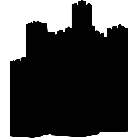 Kasteel - Muursticker - thumbnail