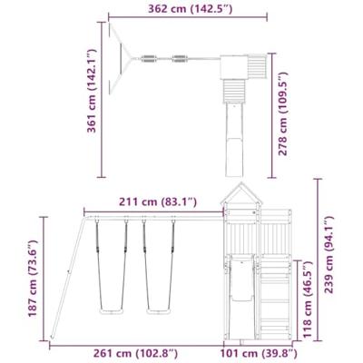 Speelhuis geïmpregneerd grenenhout Speelhuis geïmpregneerd grenenhout