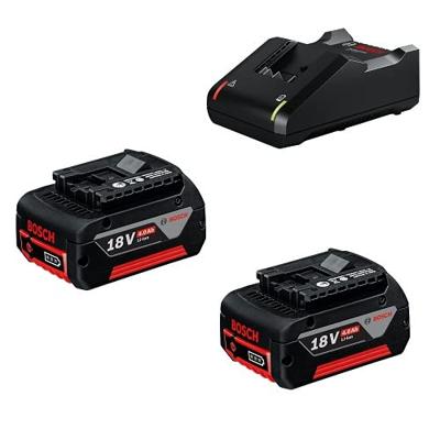 Bosch Professional Starterset 2x GBA 18V Accu 4.0Ah AMPShare + Lader GAL 18V-40 - 1600A019S0