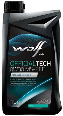 Wolf motorolie "officialtech ms-ffe". motoroil 0w30 1l off.tech ms-ffe