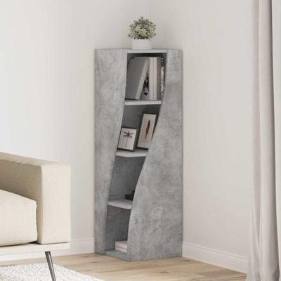 Hoekkast Wit 32x32x102cm Bewerkt hout Hoekkast Wit 32x32x102cm Bewerkt hout