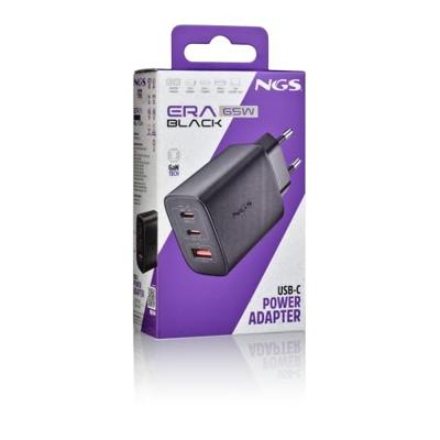 Laptop oplader NGS ERA65WBLACK 65 W Zwart