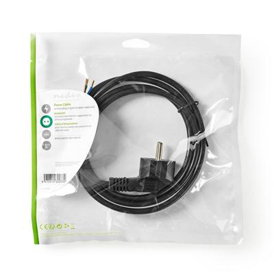 Stroomkabel | Schuko Plug - Open Kabeleinde | 1,80 m | Zwart