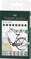Faber Castell FC-166008 Tekenpen FC Ecco Pigment 8st. Lijn Breedtes 0.05 - 0.7 Mm - thumbnail