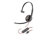 Plantronics Blackwire C3210 USB-A - Headset - op oor - met bekabeling - USB - zwart - thumbnail