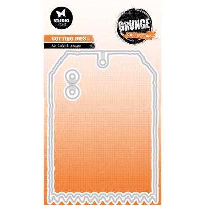 Studio Light • grunge collection cutting die a6 label shape