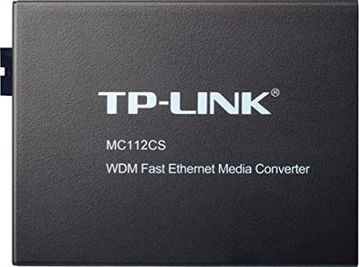 TP-Link 10/100 Mbps WDM Media Converter, Complies with 802.3u 10/100Base-TX, 100Base-FX Standards Extends Fiber Distance Up to 20 km (MC112CS)