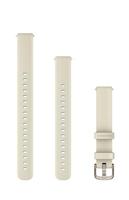 Garmin Lily 2 (14mm) Bandje, alleen Geschikt voor Lily 2 Standard, Active en Classic series, Originele accessoire, Silicone, Coconut and Cream Gold hardware - thumbnail