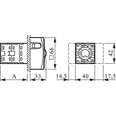 BACO NS3EV48 Lastscheidingsschakelaar Uitschakelbaar 20 A 400 V 1 x 90 ° Rood, Geel 1 stuk(s)