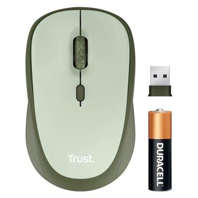 Trust YVI+Funkmaus Muis Draadloos Green Trust YVI+Funkmaus Muis Draadloos Green