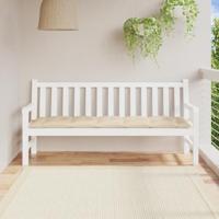 VidaXL Tuinbankkussen 180x50x7 cm oxford stof beige - thumbnail