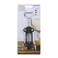 Alpina Hefboom Kurkentrekker - RVS - Zwart/Zilver - thumbnail