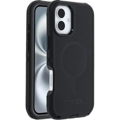 Otterbox Defender Backcover Apple iPhone 16 Plus Zwart MagSafe compatible, Stootbestendig Otterbox Defender Backcover Apple iPhone 16 Plus Zwart MagSafe compatible, Stootbestendig