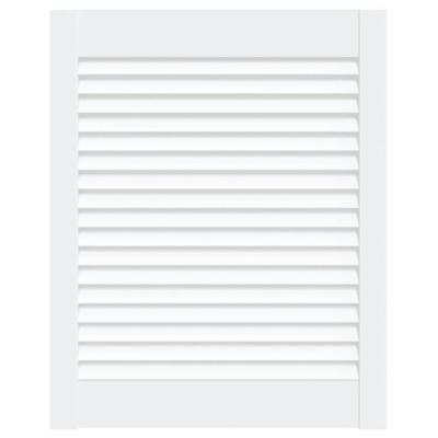 Kastdeur met lamellen 61,5x49,4 cm massief grenenhout wit Kastdeur met lamellen 61,5x49,4 cm massief grenenhout wit