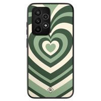 Samsung Galaxy A53 hoesje - Hart swirl groen - thumbnail
