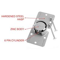 Masterlock Overvalslot, 73mm, chroom - 736EURD 736EURD - thumbnail