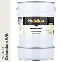 Holdbar Keldercoating Gebroken Wit (RAL 9010) 10 kg - thumbnail
