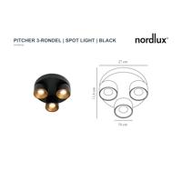 Nordlux Zwarte spotPitcher 3-lichts richtbaar - 2310420103 - thumbnail