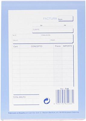 Factuurboek 15 x 10,5 cm (10 Stuks)