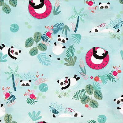 Creativ Company Inpakpapier, panda, b: 50 cm, 80 gr, 100 m/ 1 rol
