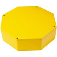 Hammond Electronics 1590STPCYL Universele behuizing 133 x 133 x 39 Aluminium spuitgietwerk Geel 1 stuk(s) - thumbnail