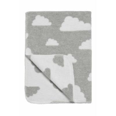 Meyco Little Clouds baby ledikantdeken 120x150 cm grijs Meyco Little Clouds baby ledikantdeken 120x150 cm grijs