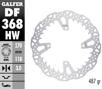 GALFER remschijf "df368" rotor brake rotors starr shark