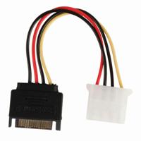 Nedis CCGP73530VA015 Interne Voedingskabel Sata 15-pins Male - Molex Female 0,15 M Diverse - thumbnail