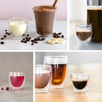 Bodum Dubbelwandige espressoglazen Pavina - gepatenteerd ventiel - 80 ml - 6 stuks - thumbnail