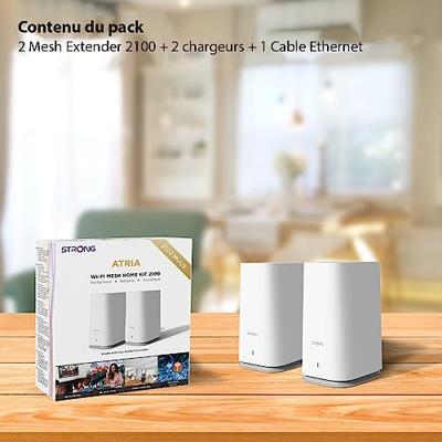 Strong MESHKIT2100 2-pack Mesh-netwerk 2100 MBit/s 2.4 GHz, 5 GHz Strong MESHKIT2100 2-pack Mesh-netwerk 2100 MBit/s 2.4 GHz, 5 GHz