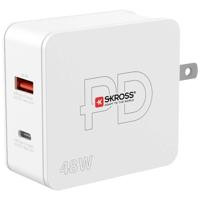 Skross Multipower 2 Pro+ US USB-oplader 48 W 1x USB-A, 1x USB-C Binnen - thumbnail