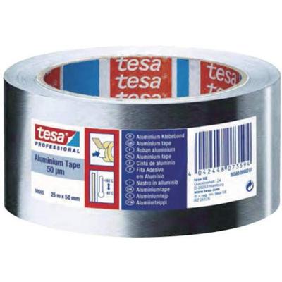 Tesa Aluminiumtape | met liners | lengte 25 m | breedte 50 mm wiel | 6 stuks - 63652-00001-00 63652-00001-00