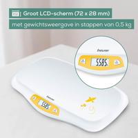 Beurer BY 80 Babyweegschaal Digitaal Weegbereik (max.): 20 kg Wit, Geel - thumbnail