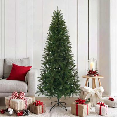 Kunstkerstboom met standaard Groen 180 cm PVC, PE en staal Kunstkerstboom met standaard Groen 180 cm PVC, PE en staal