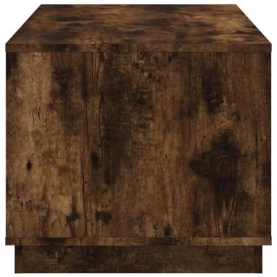 Salontafel 102x50x44 cm bewerkt hout gerookt eikenkleurig