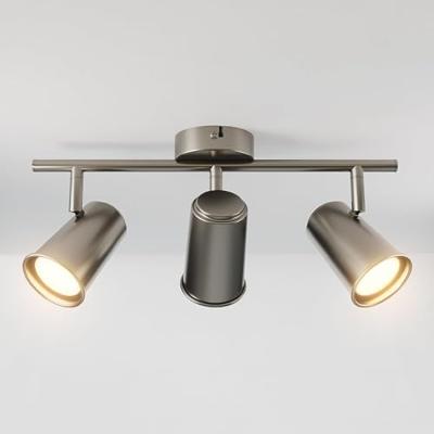 Riga - LED plafondlamp - 14 Watt 1200 Lumen - 3 spots - 2700K Warm wit - Draaibaar en dimbaar - GU10 - Kantelbaar - Plafondspot - IP20 Voor binnen - RVS Riga - LED plafondlamp - 14 Watt 1200 Lumen - 3 spots - 2700K Warm wit - Draaibaar en dimbaar - GU10 - Kantelbaar - Plafondspot - IP20 Voor binnen - RVS