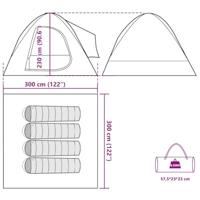 Autotent 4-persoons waterdicht blauw - thumbnail