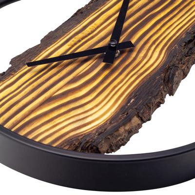 NeXtime NE-3263BR Forest Large Wandklok 45 cm Hout/Zwart