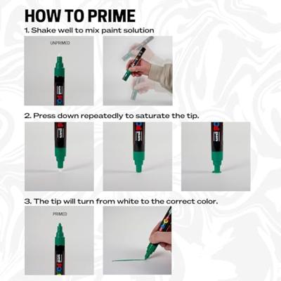 Posca paintmarkers, metalen doos van 20 stuks, assorti, ontwerp Stickers Graffiti