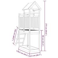 Speeltoren Bruin 52,5 x 110,5 x 215 cm Massief Douglas hout - thumbnail