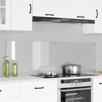 VidaXL Keuken achterwand 2 pcs doorzichtig 80 x 50 cm gehard glas - thumbnail