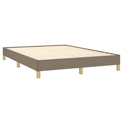 Bedframe zonder matras stof taupe 140x190 cm