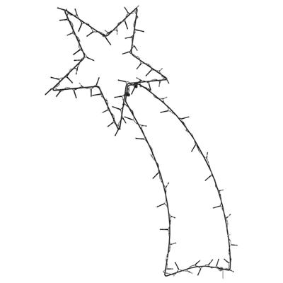 VidaXL Kerstverlichting vallende ster silhouet 115 leds warm wit